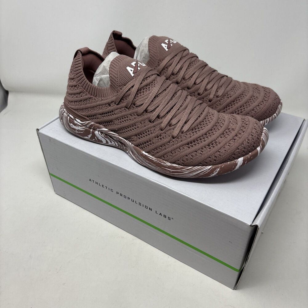 APL Athletic Propulsion Labs TechLoom Wave Beachwood White Marble Women’s Shoes